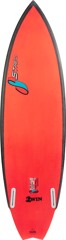 2Win surfboard stringerless bottom